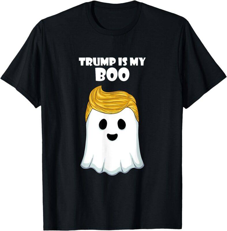 Trump 2024 Hair Funny Ghost Halloween Boo T-Shirt