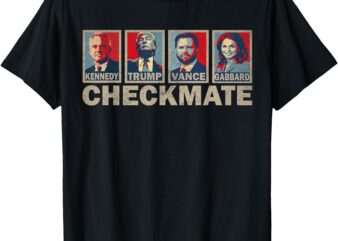 Trump Vance Kennedy Gabbard Checkmate Election Republican T-Shirt