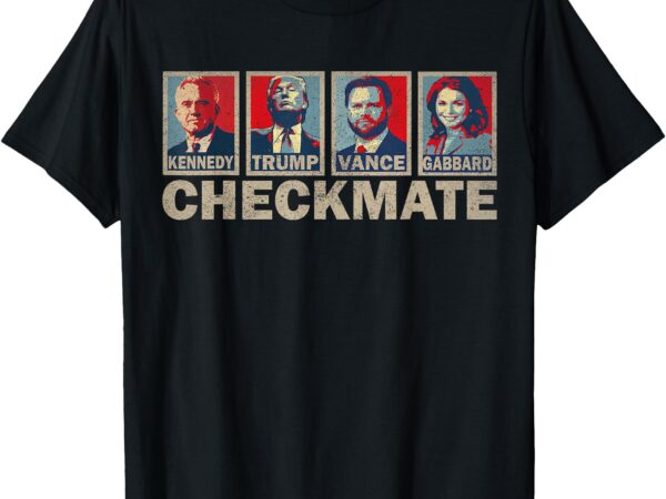 Trump vance kennedy gabbard checkmate election republican t-shirt