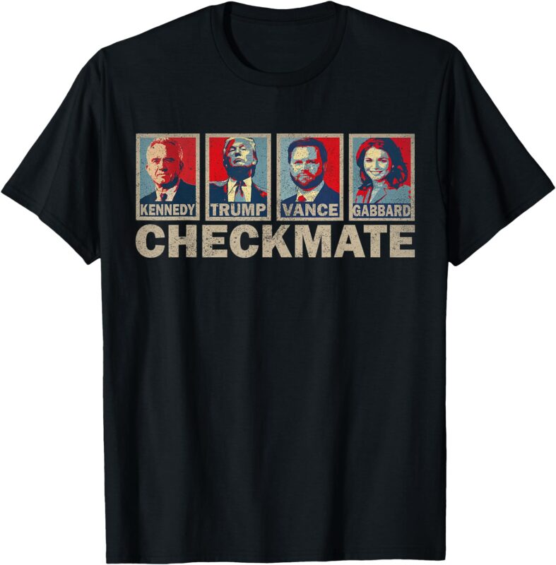 Trump Vance Kennedy Gabbard Checkmate Election Republican T-Shirt