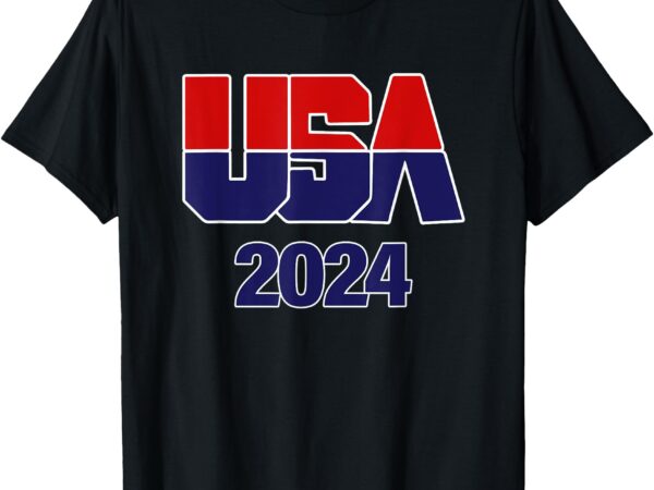 Usa team 2024 – souvenir men & women american sports t-shirt