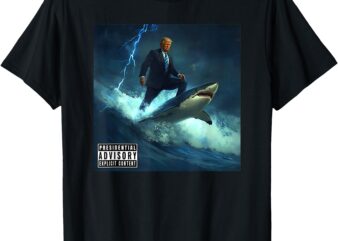 Unique President Donald Trump Surfing On A Shark Trump Epic T-Shirt