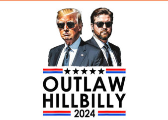 Out Law 2024 Hillbilly Trump PNG