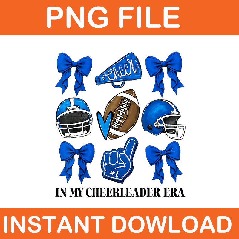 Cheer In My Cheerleader Era Cheer Coquette Football PNG