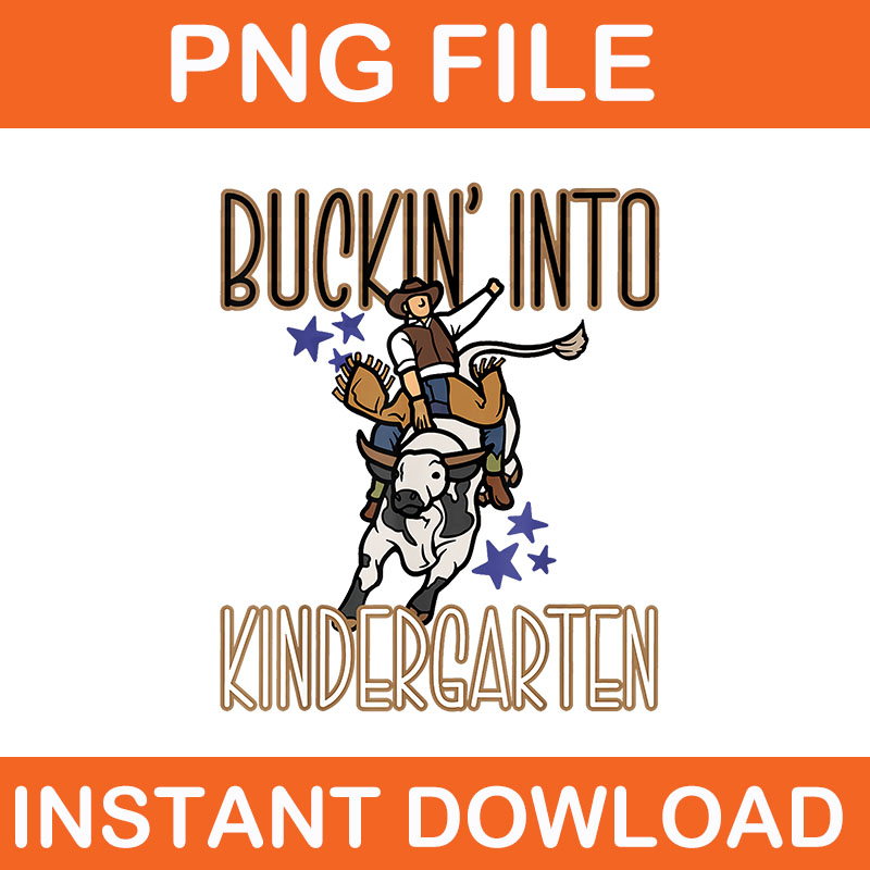 Buckin’Into Kindergarten PNG