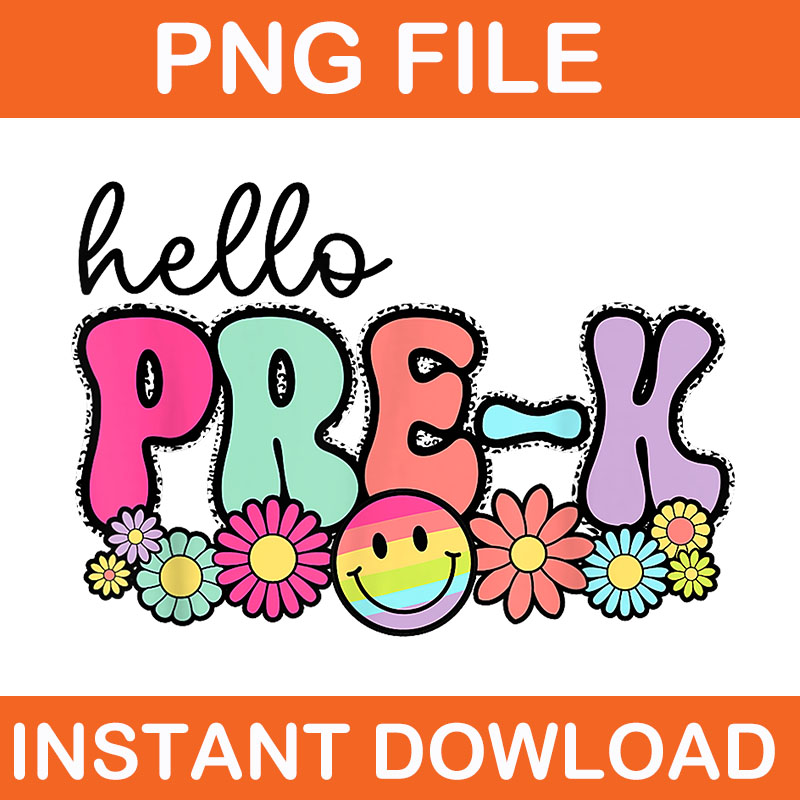 Hello Pre-K Back To school PNG