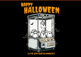 Happy Halloween Live Entertainment Ghost PNG graphic t shirt