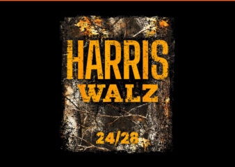 Harris Waltz Camo Signal Orange PNG graphic t shirt