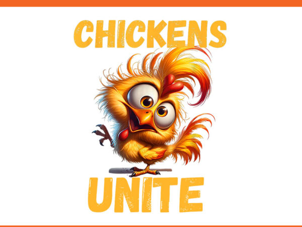 Chickens unite fun yellow chicken png t shirt vector file