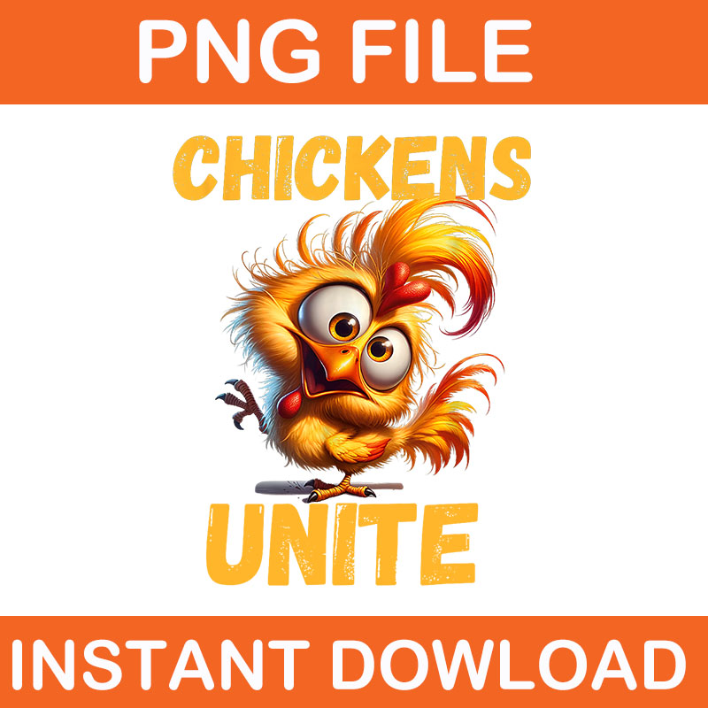 Chickens Unite Fun Yellow Chicken PNG