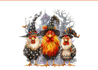 Chicken Halloween Costume Spooky Season Chickens Witch PNG