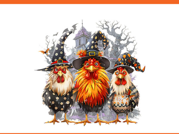 Chicken halloween costume spooky season chickens witch png t shirt vector file