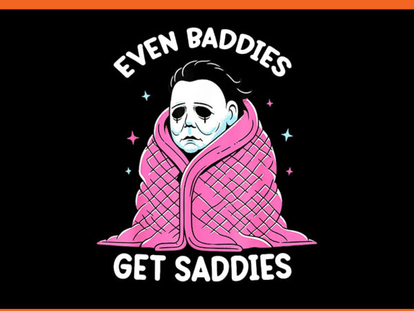 Even baddies get saddies raccoon png vector clipart