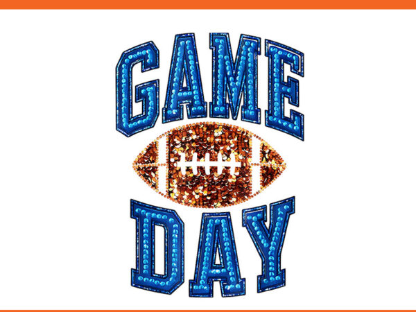 Game day football png t shirt design template