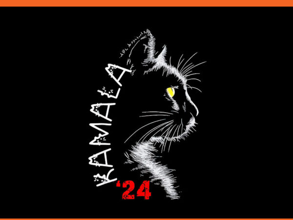 Cat ladies for kamala cat 2024 president kamala harris png t shirt vector file