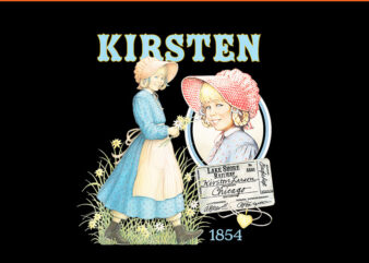 American Girl Kirsten Larson 1854 PNG t shirt vector