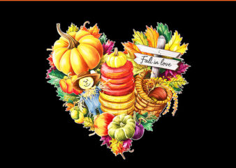 Autumn Heart Fall In Love Pumpkin Colors Halloween PNG