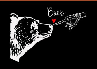 Bear Skeleton Boop SVG, Boop Bear Halloween SVG t shirt template