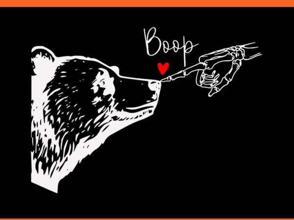 Bear skeleton boop svg, boop bear halloween svg t shirt template