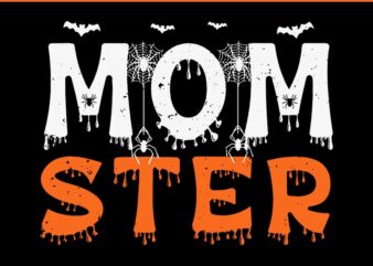 Halloween Mom Ster SVG, Mom Spooky Halloween SVG