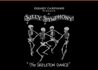 Disney Silly Symphonies The Skeleton Dance SVG