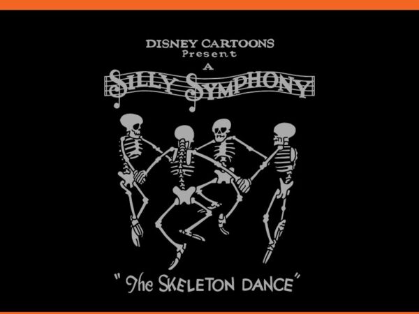 Disney silly symphonies the skeleton dance svg t shirt vector illustration