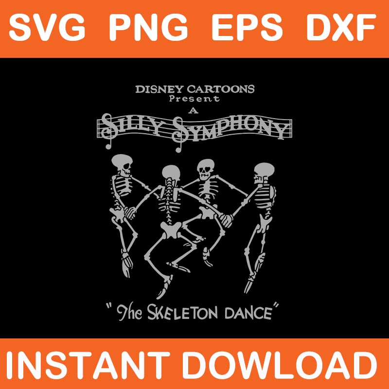 Disney Silly Symphonies The Skeleton Dance SVG