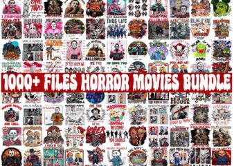 Bundle Halloween 1000+ Villains Bundle Png, Horror Movie Halloween Png, Horror Movie Png