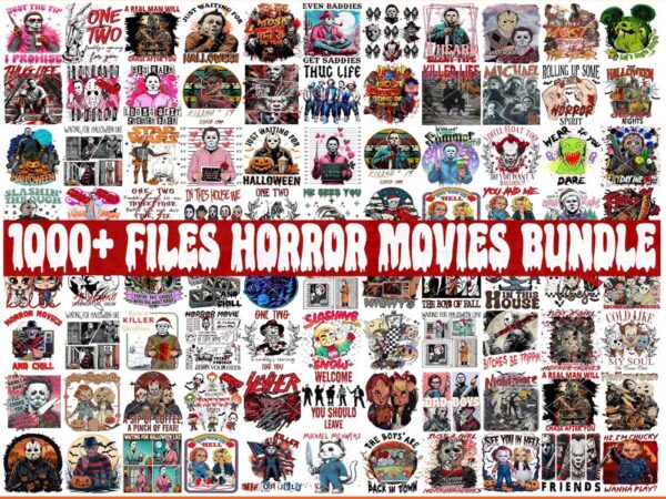 Bundle halloween 1000+ villains bundle png, horror movie halloween png, horror movie png t shirt template