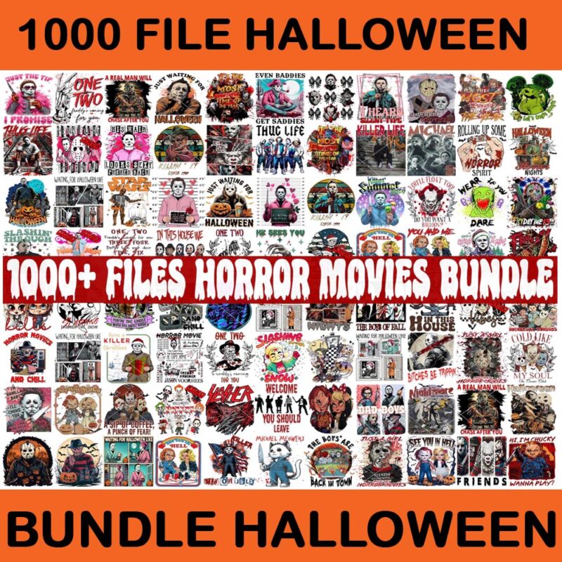 Bundle Horror Friend Movie Halloween PNG, Pink Ghost Halloween PNG, Pink Ghost Horror Friend PNG