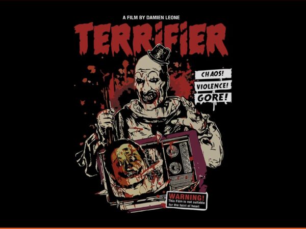 A film by damen leone terrifier ghost svg t shirt vector