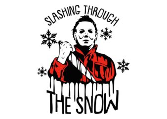 Slashing Through The Snow Michael Halloween SVG