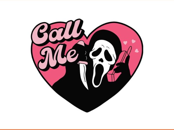 Call me ghost halloween svg, pink ghost halloween svg t shirt vector file