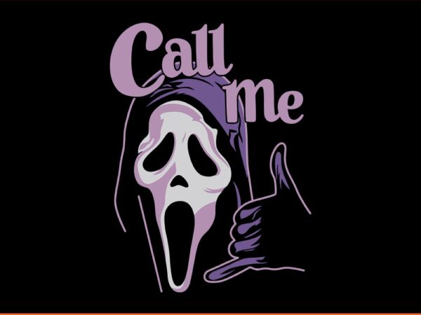 Call me ghost halloween svg, pink ghost halloween svg t shirt vector file