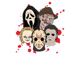 Horror Movies Friend Halloween SVG