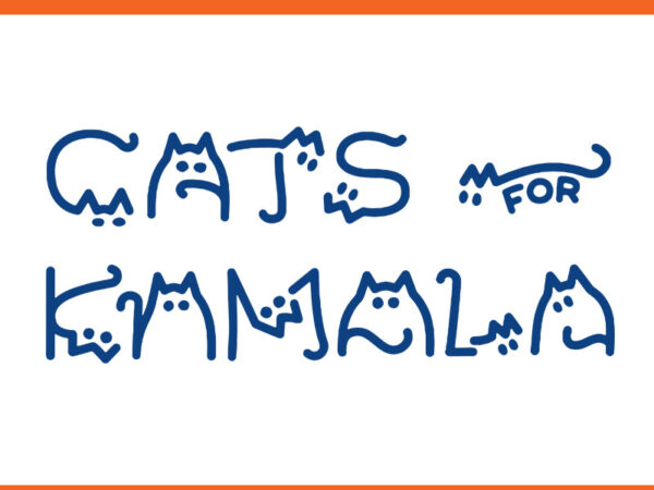 Kamala cat letter font design svg, cat for kamala svg