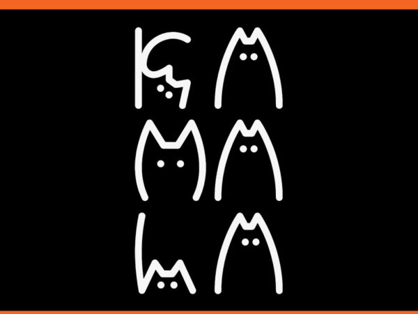 Kamala cat letter font design svg, cat for kamala svg, cat kamala svg