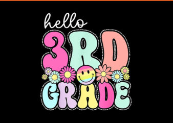 Hello 3RD Grade PNG, Back To School PNG