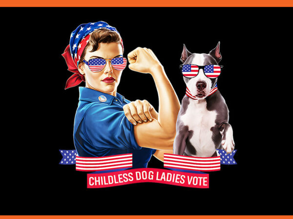 Childless dog lady is voting kamala election usa 2024 png t shirt vector file