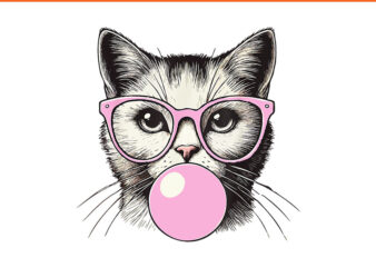 Cute Cat PNG, Women Funny Cat Lovers PNG