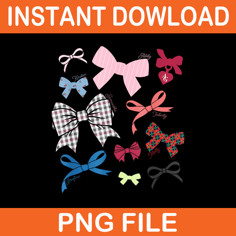 American Girl Iconic Hair Bows PNG