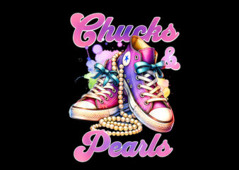 Chucks And Pearls PNG, Kamala harris PNG t shirt vector file