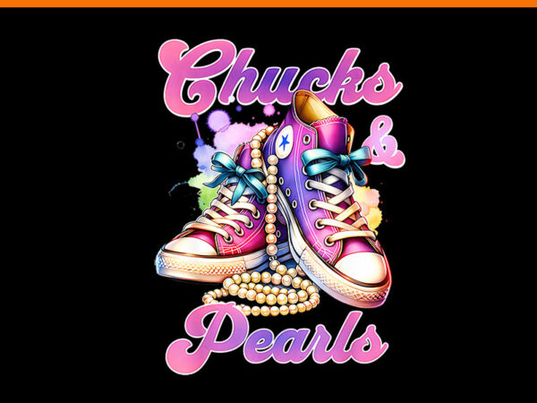 Chucks and pearls png, kamala harris png t shirt vector file