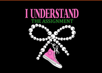 I Understand The Assignment PNG t shirt design for sale