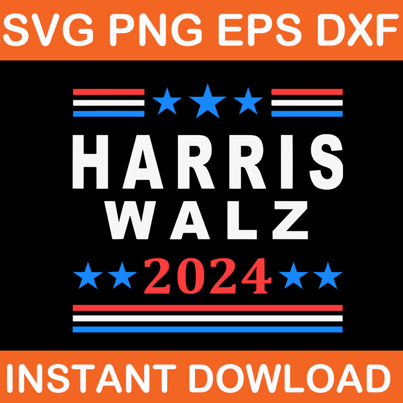 Kamala Harris Tim Waltz 2024 SVG, Harris Waltz 2024 SVG