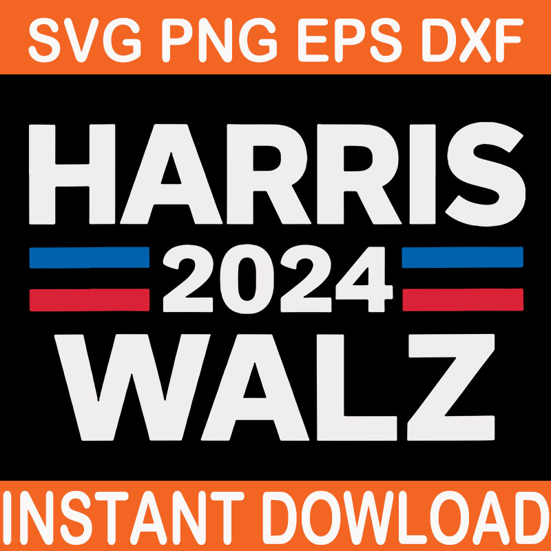 Harris Waltz 2024 SVG, Harris Waltz 2024 Election Kamala Harris Tim Waltz 2024 SVG