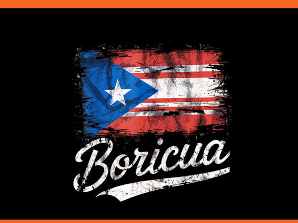 Boricua puerto rican flag pride culture heritage png t shirt template