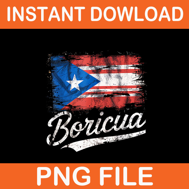 Boricua Puerto Rican Flag Pride Culture Heritage PNG