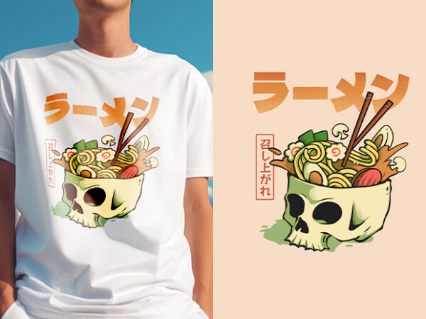 Ramen forever t-shirt design