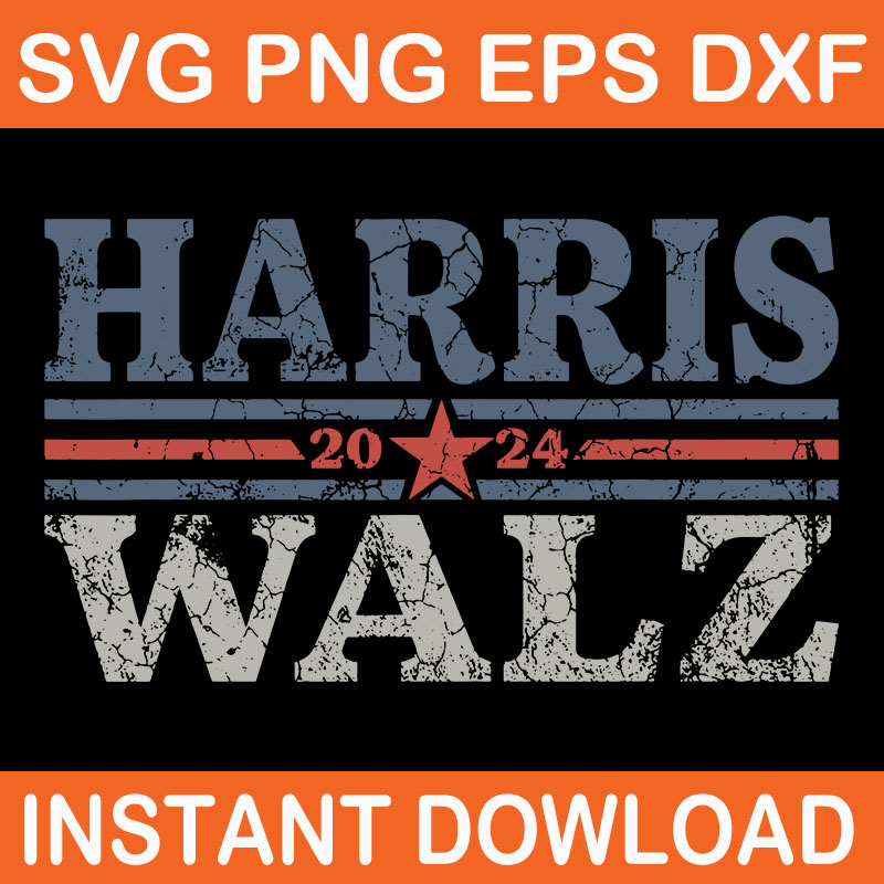 Harris Waltz 2024 SVG, Harris Waltz 2024 Election Kamala Harris Tim Waltz 2024 SVG